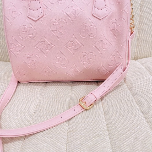 NEW Juicy Couture Pink Clay Fame Satchel Crossbody Bag - Picture 5 of 10